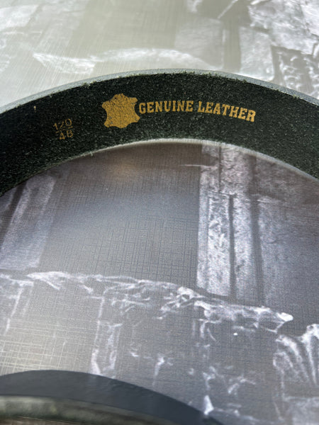 GG Branded Genuine Leather Waist Belt - 115cm