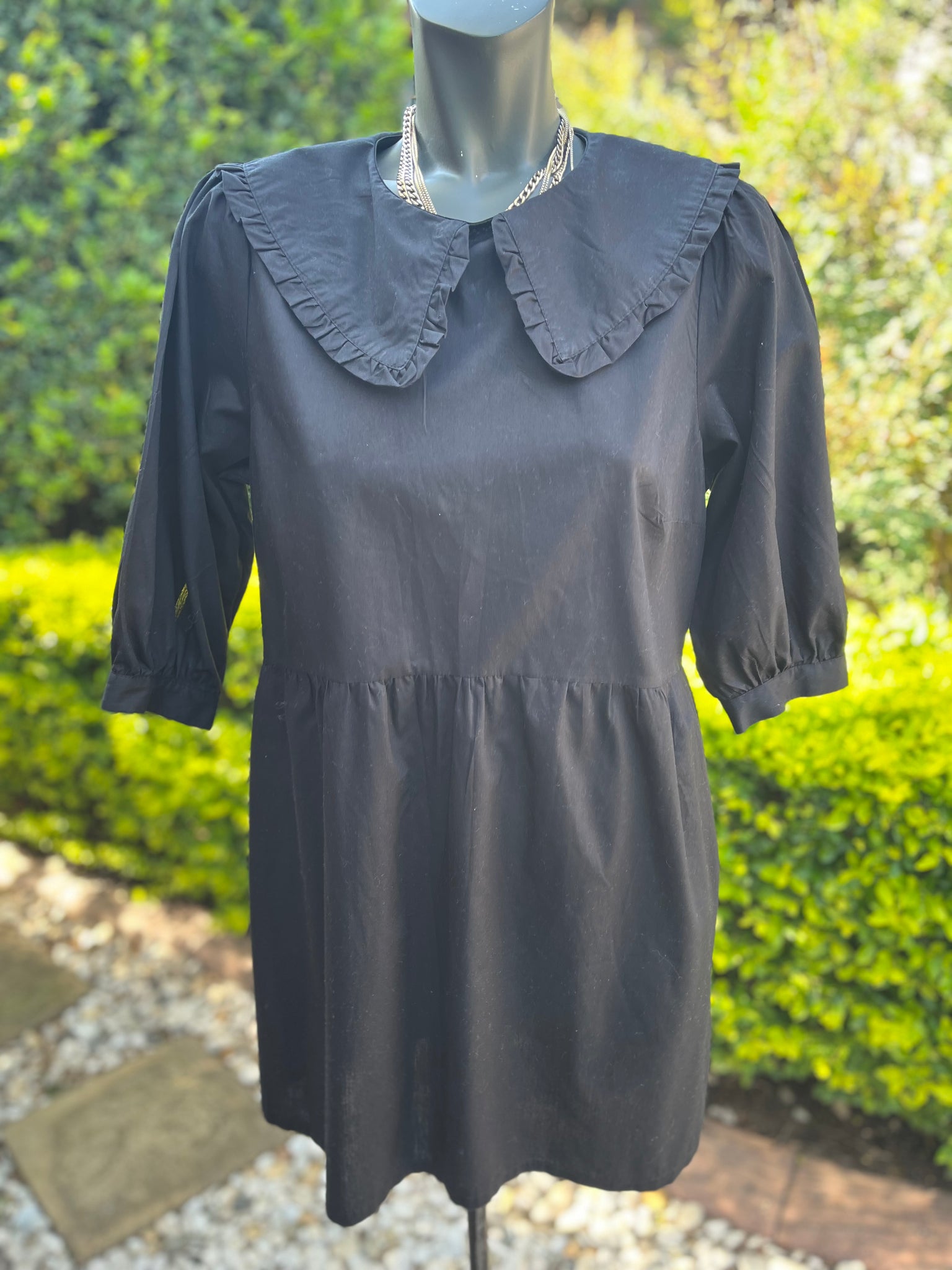 H&M Black Babydoll Dress - Size Medium