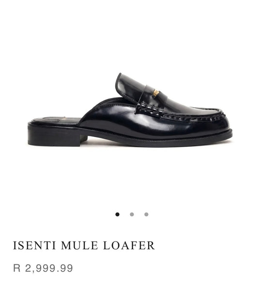 ISENTI Brand New Mule Loafer - Size 4 (Retails at R2999.99)