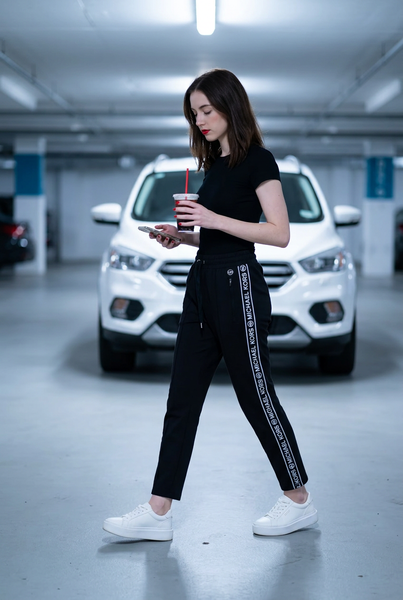 Michael Kors Track Pants with side detail - Size Medium
