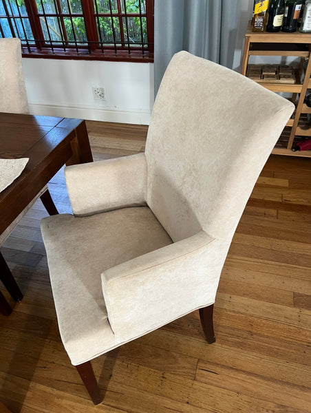 Coricraft Solid Wood Dining Table & 6 Dining Chairs