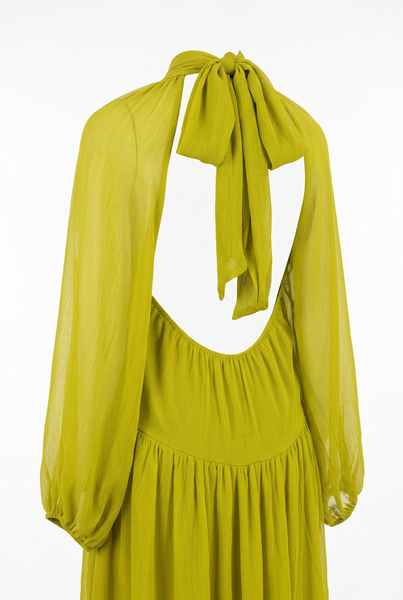 Brand New Summer Lime Green Cocktail Dress with Open Back Detail - Size 10