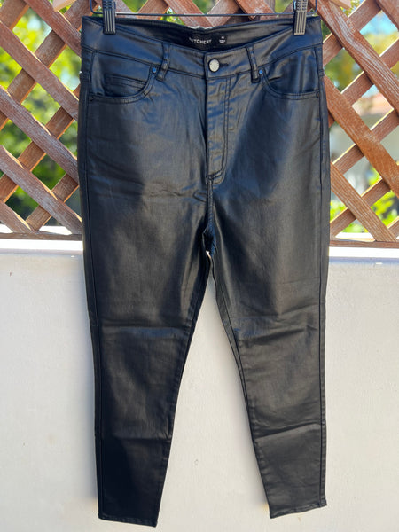 Witchery Brand New Leatherette High Waisted Jeans - Size 10 Retail Price R1100)