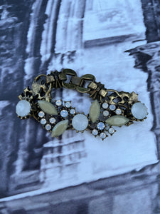 Bead and Diamanté Wristlet - Costume Jewellery