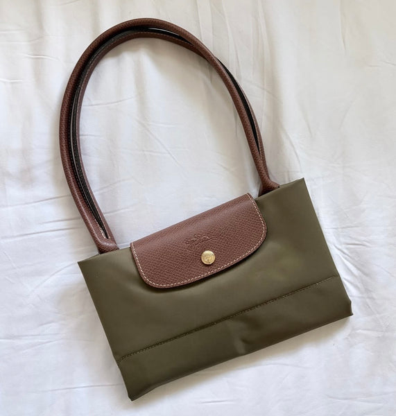 Longchamp Brand New Le Pliage (Medium) HandBag - Forest Green