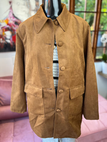 H&M Brand New Brown Collar Jacket (tag still attached) - Size Medium