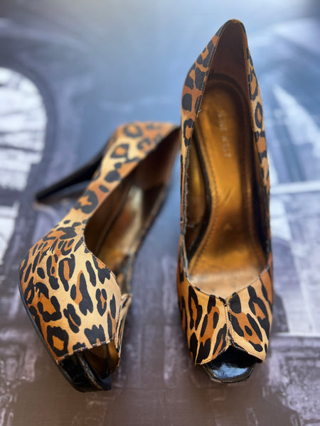 Nine West Leopard Print Stilettos - Size 7.5