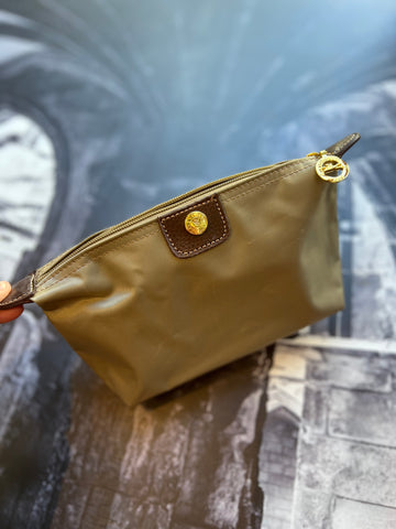 Longchamp Le Pliage Brand New Medium Make Up Bag - Brown