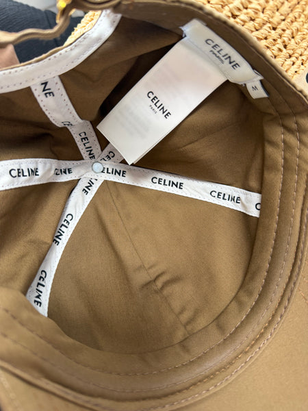 CELINE Brown Triomphe Baseball Cap - Size Medium (Retail R11600)