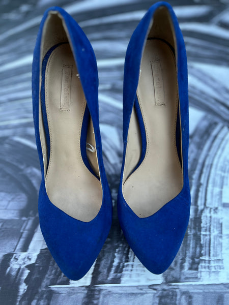 Zara Royal Blue Heels - Size 7