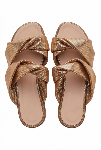 SOCRATI Ladies Rose Gold Sandals- Size EUR41 (Retail price was R2300)