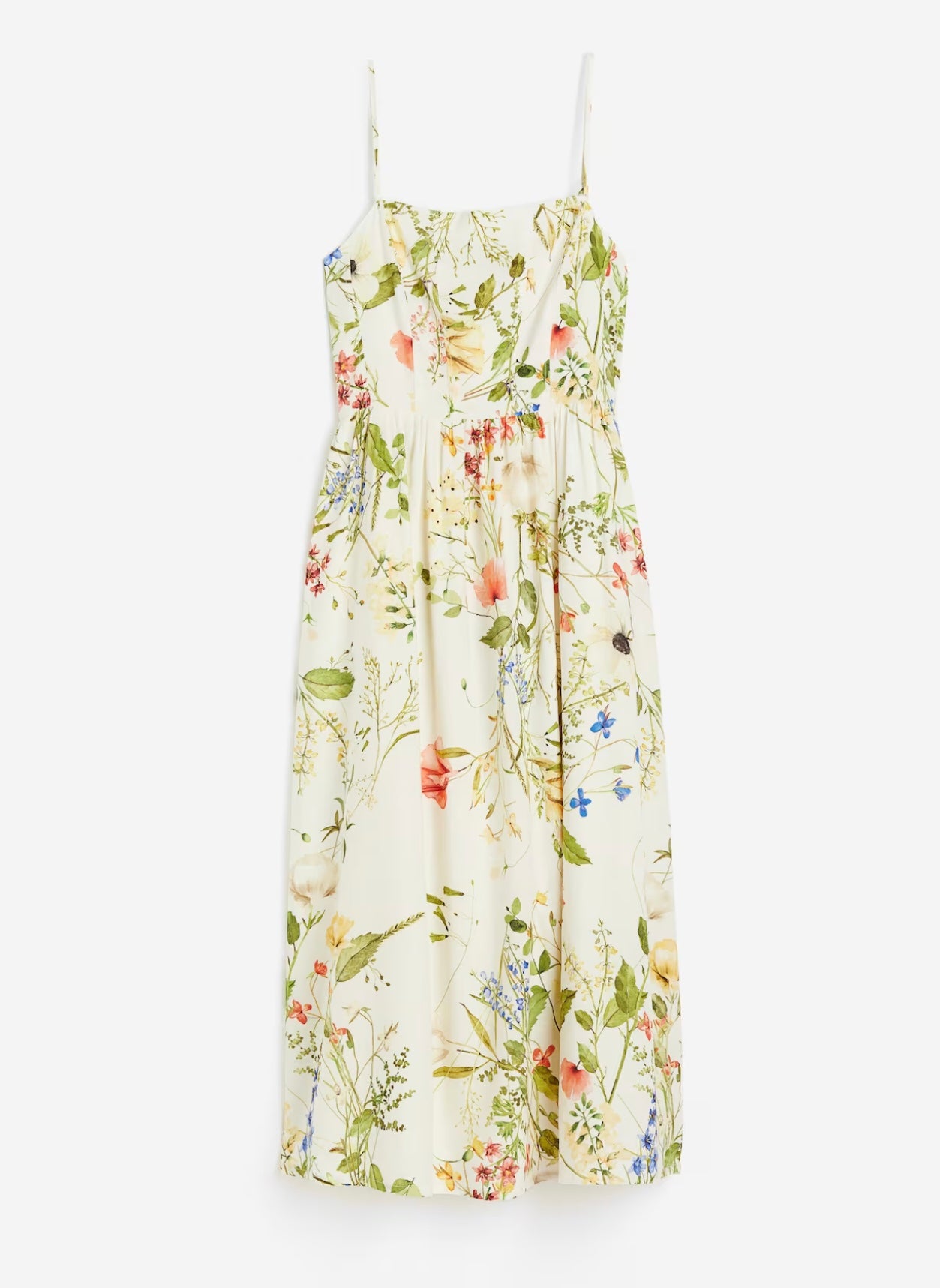 H&M Brand New Floral Linen cocktail Dress - Size Medium