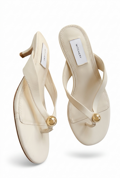 Witchery Brand New White Sandals - Size 4