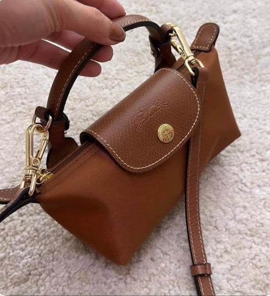 Longchamp LePliage Brand New Pouch Mini Bag (TAN)