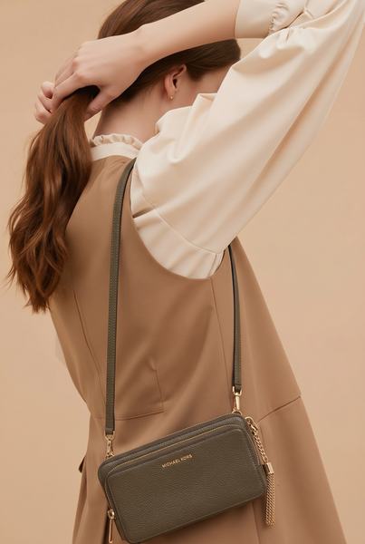 Michael Kors ORIGINAL Olive Green Crossbody Purse/Mini bag - Genuine Leather