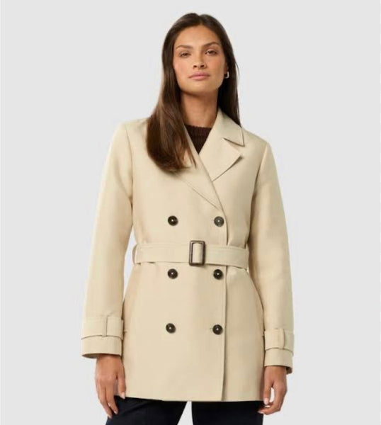 Forever New Brand New Beige Trench Coat - Size 16 (Retail R1999)