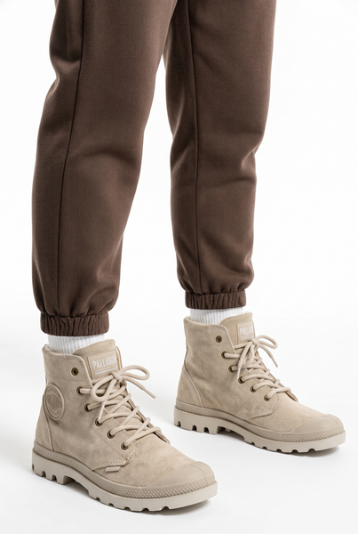 PALLADIUM Grey Genuine Suede Boots - Size UK6