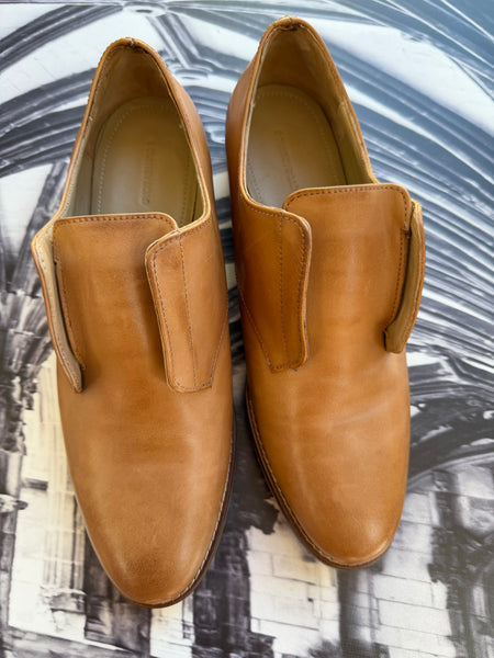 Country Road Genuine Leather Brown Brogues - Size 8/41