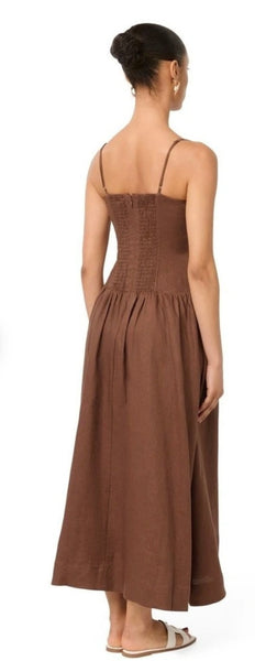 Forever New Brand New LINEN “dropped waist” Dress - Size 10