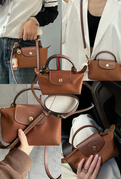Longchamp LePliage Brand New Pouch Mini Bag (TAN)