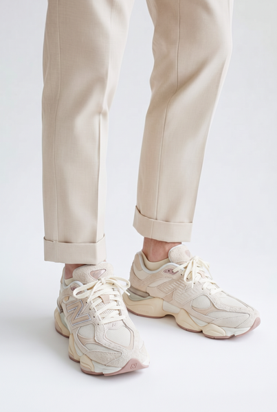 New Balance Brand New Genuine Suede Beige 9060 Sneakers - Size 5