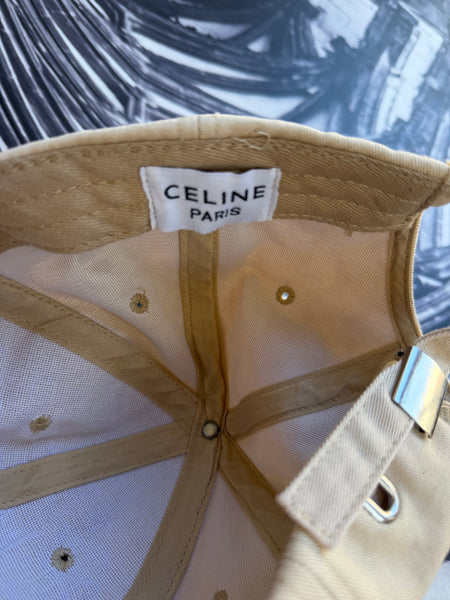 CELINE Beige Preowned Cap