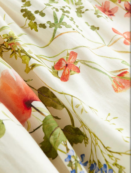 H&M Brand New Floral Linen cocktail Dress - Size Medium
