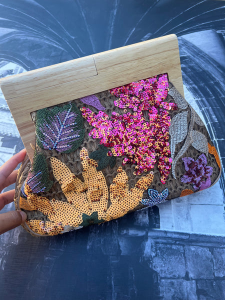 Brand New Multicolour Hand Clutch Bag