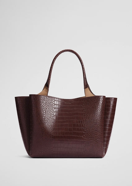Country Road Brand New “Hi Low” Tote Chocolate Bag