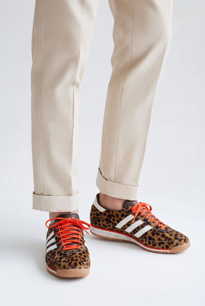 Adidas Leopard Print Sneakers - Size UK7
