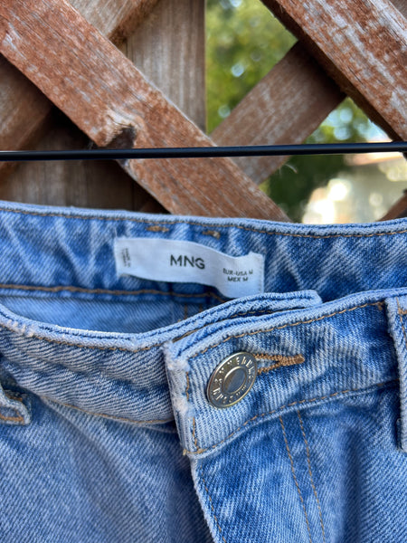 MANGO Brand New Denim Pencil Skirt - Size Medium