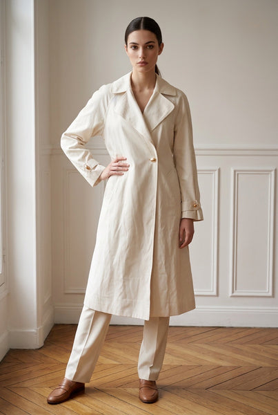 Brand New Cream Trench Coat - Size 12