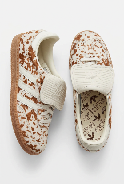 Adidas Samba Brand New Cow Print Sneakers - Size 5 (Still in box)
