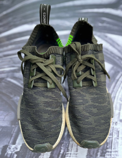 Adidas MENS Olive Green Sneakers - 8/42