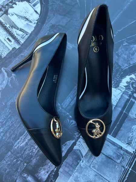 POLO Brand New Ladies Heels with front detail - Size 6