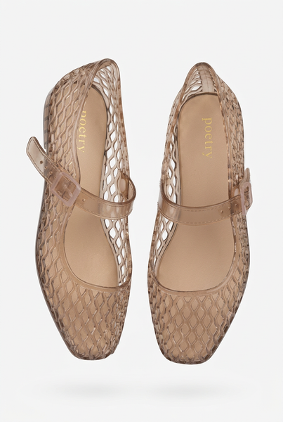 POETRY Brand New “Jelly” Pumps Stone - Size 4/37