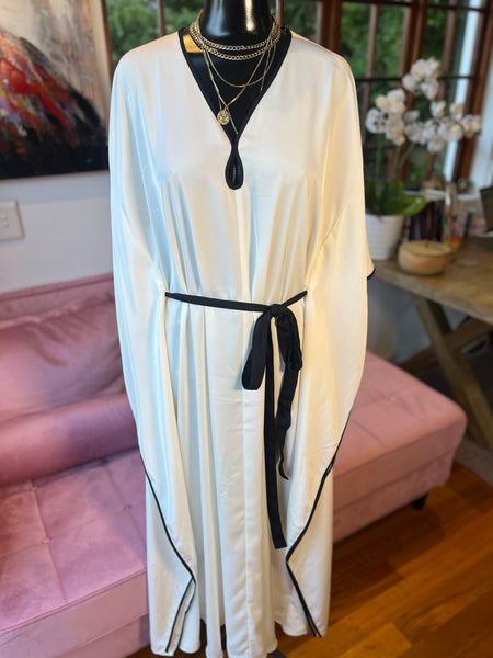 H&M Brand New Cream Kaftan Style Maxi Dress (tag still attached) Size M/L