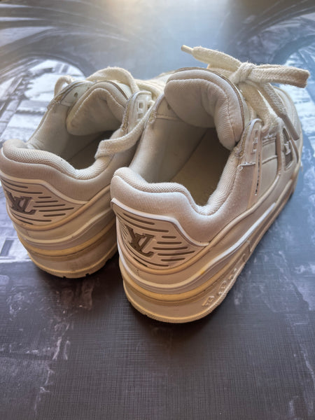 LV Cream Sneakers - Size 4