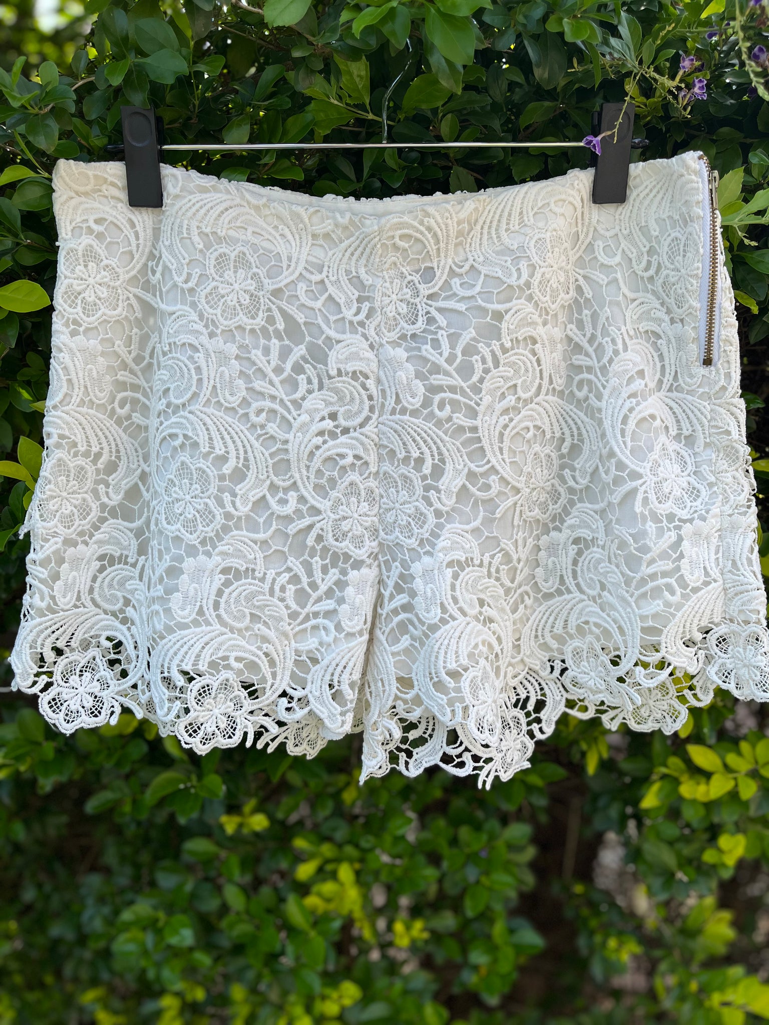 Woolworths Cream Lace Shorts - Size 12