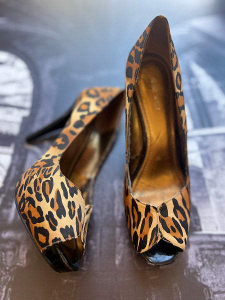 Nine West Leopard Print Stilettos - Size 7.5