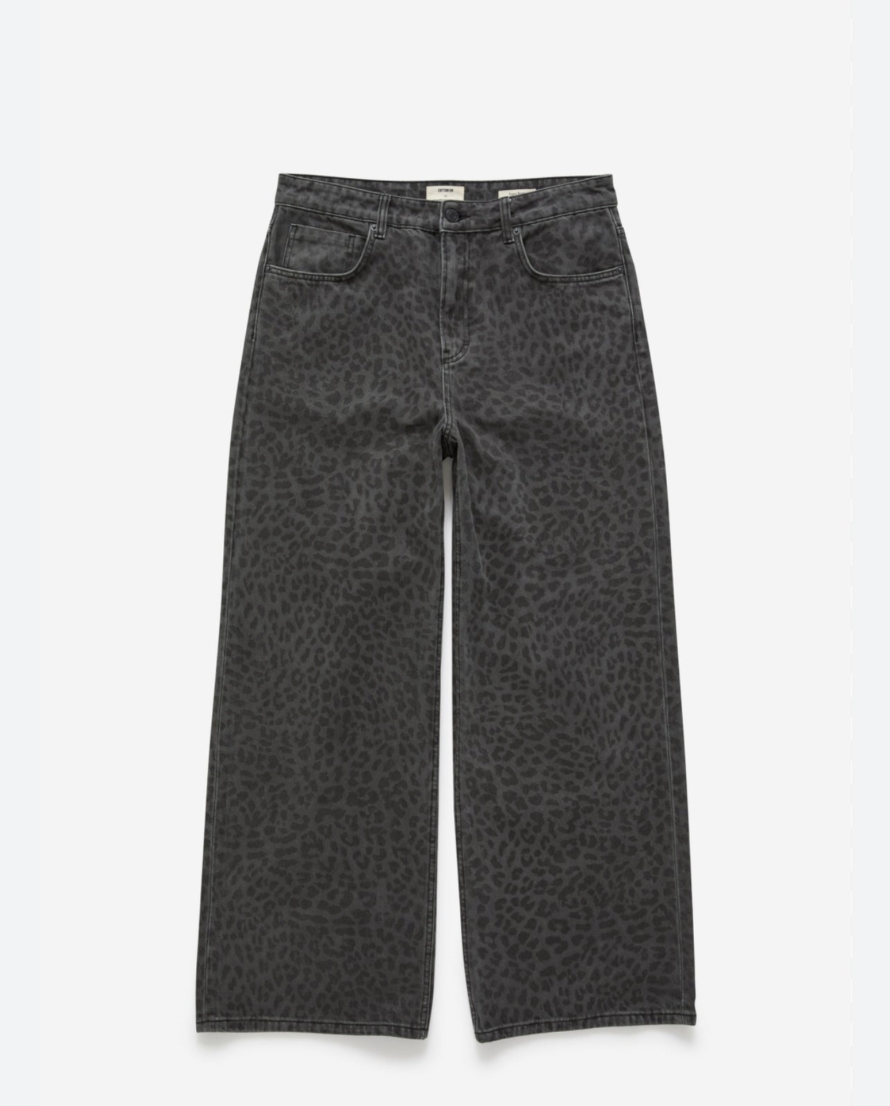 Cotton On Brand New Dark Leopard Print Super Baggy Jeans - Size 30