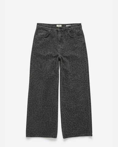 Cotton On Brand New Dark Leopard Print Super Baggy Jeans - Size 30