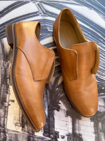 Country Road Genuine Leather Brown Brogues - Size 8/41