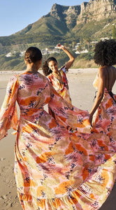 BeachCult Brand New Bold Printed Wrap Dress - Size Large (Retail R2900)
