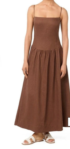 Forever New Brand New LINEN “dropped waist” Dress - Size 10