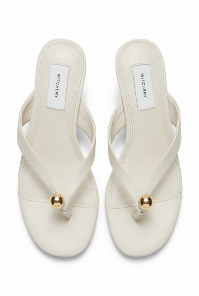Witchery Brand New White Sandals - Size 4