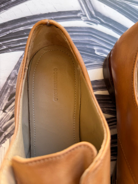 Country Road Genuine Leather Brown Brogues - Size 8/41