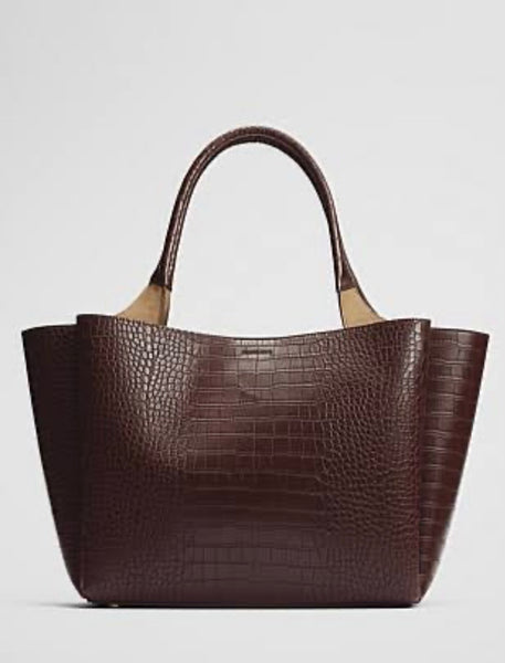 Country Road Brand New “Hi Low” Tote Chocolate Bag