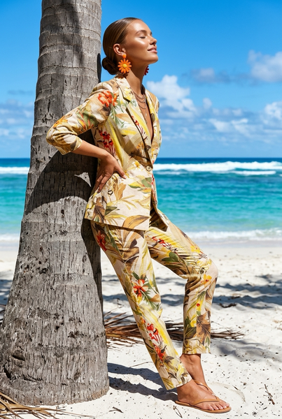 Ladies Bold Printed Blazer - Size 32