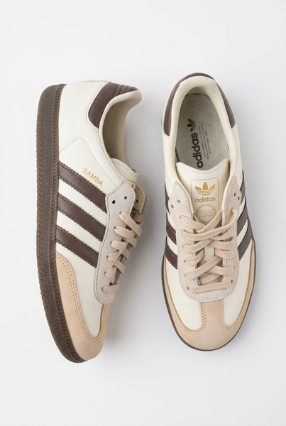 Adidas Samba Ladies Sneakers Beige&Brown - Size 5